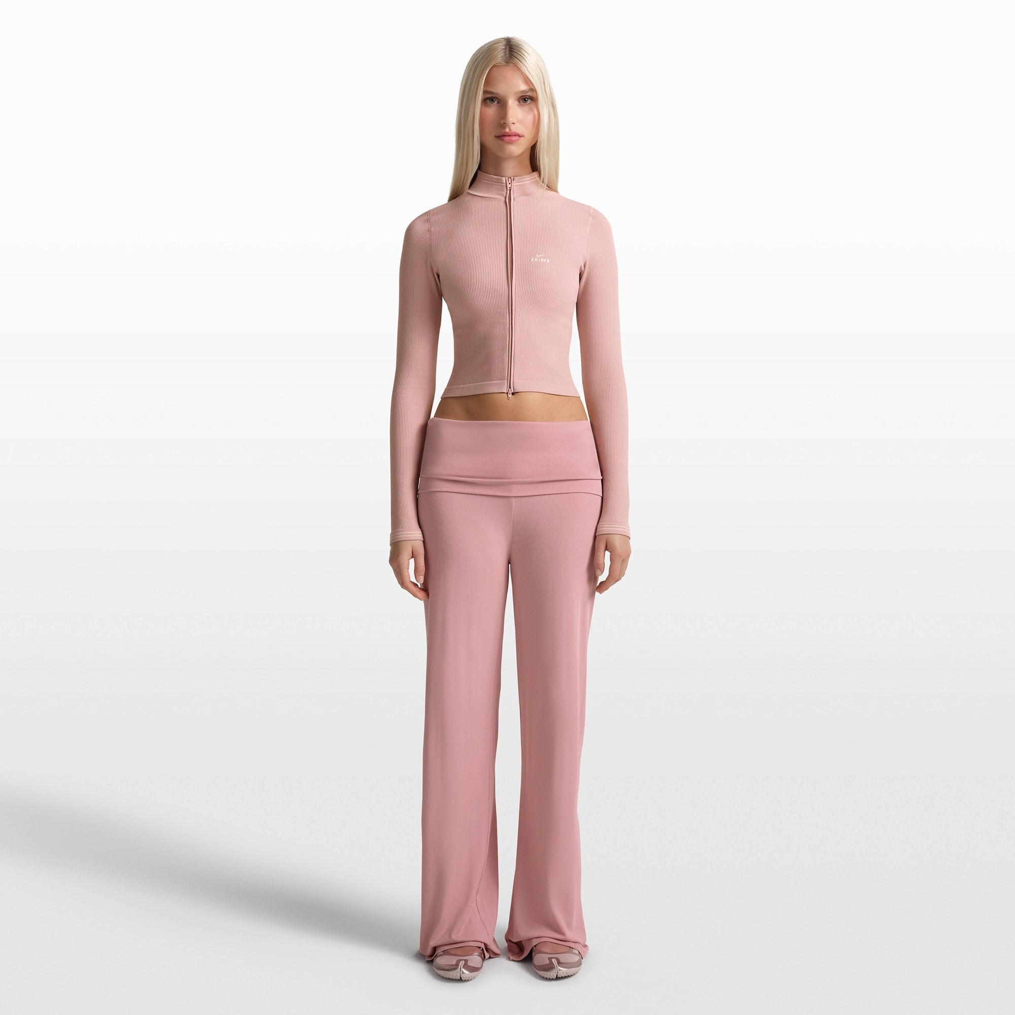 Foldover Wide Leg Pant