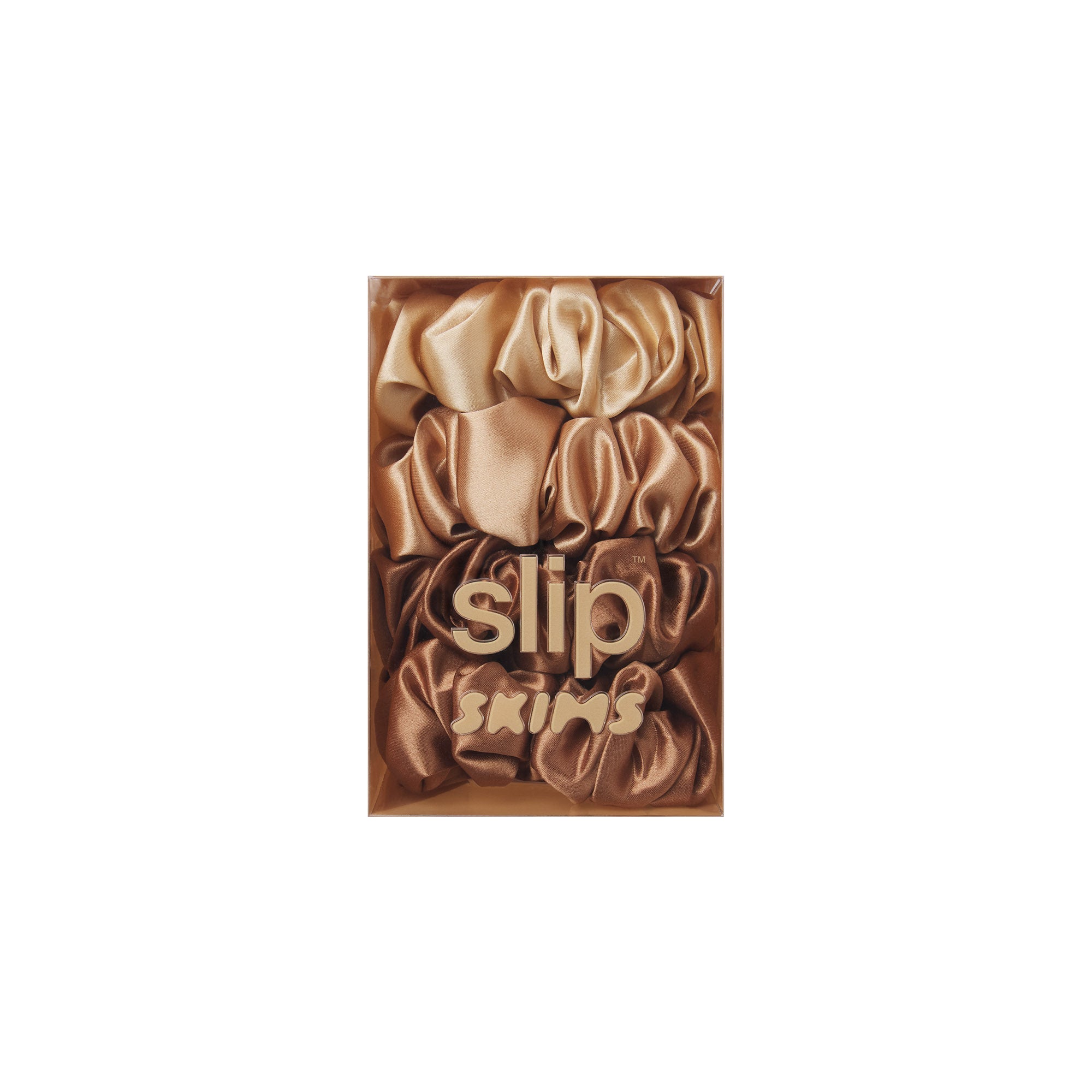 Pure Silk Large Scrunchies 4-Pack