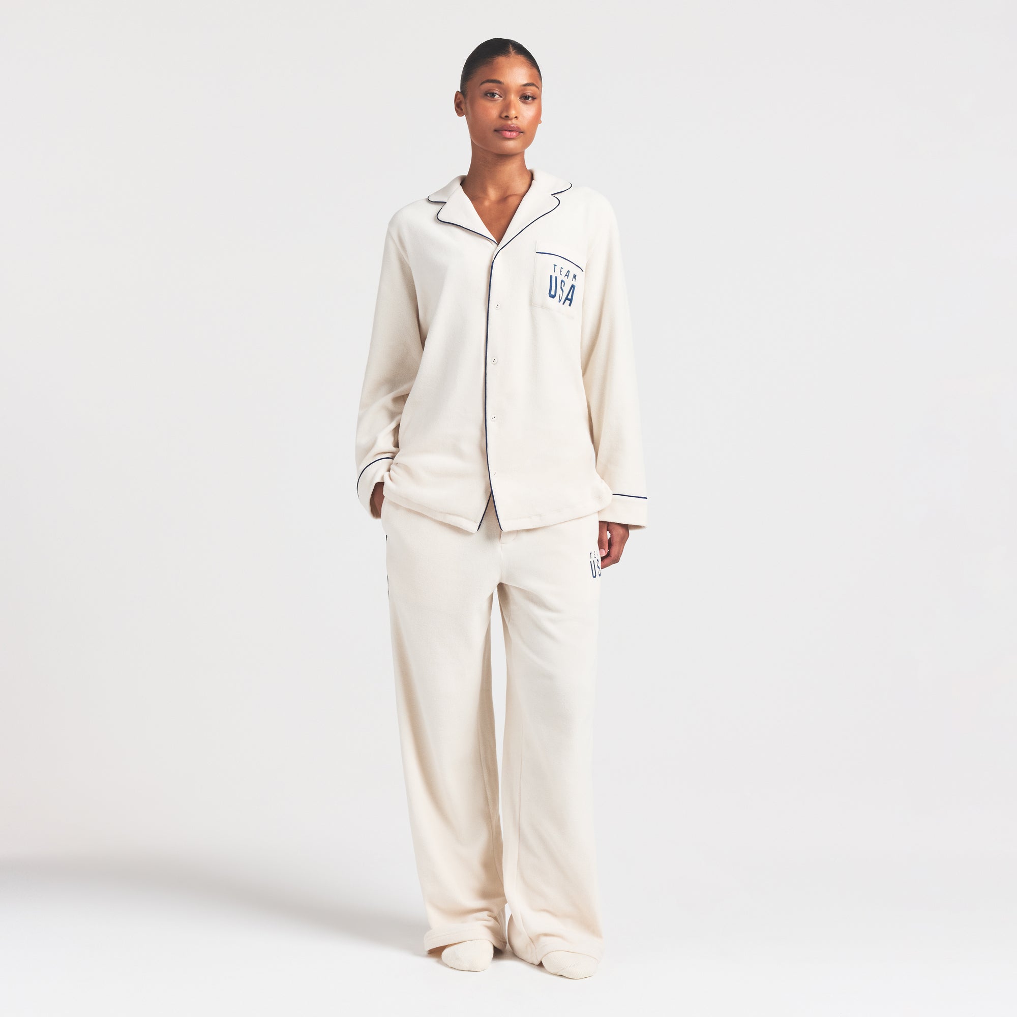 Fleece Unisex Olympic Oversized Sleep Top