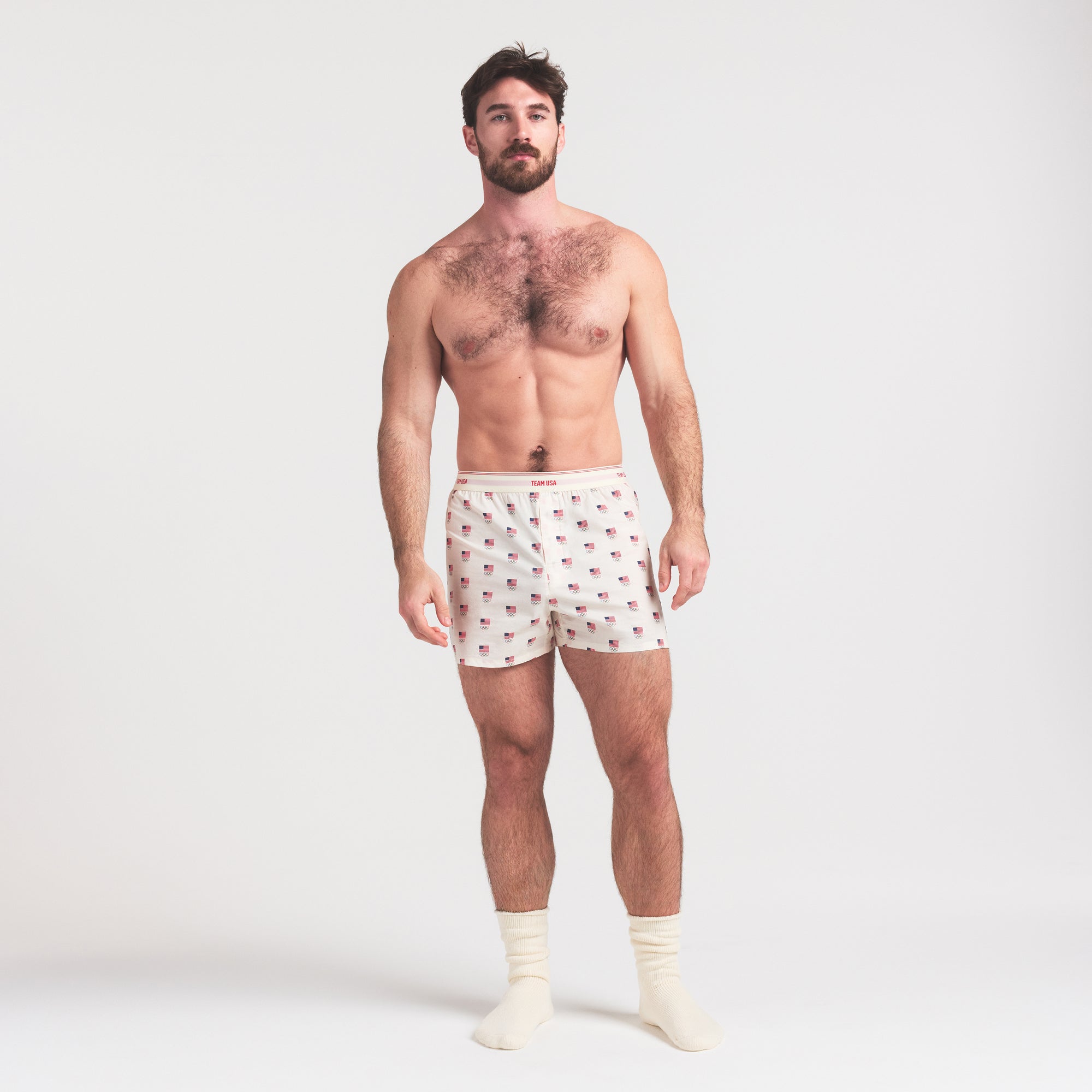 Cotton Poplin Mens Olympic Boxer