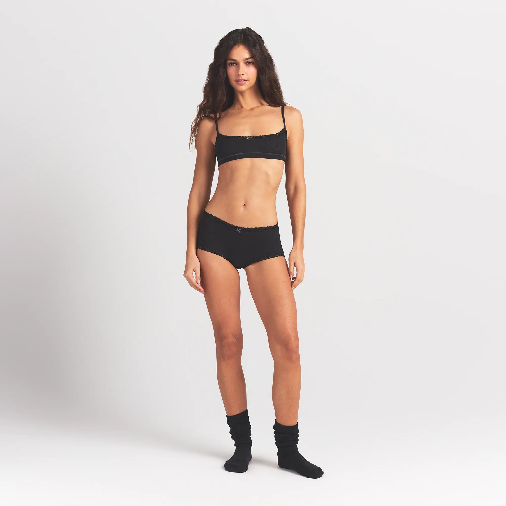 Pointelle Lace Boy Short