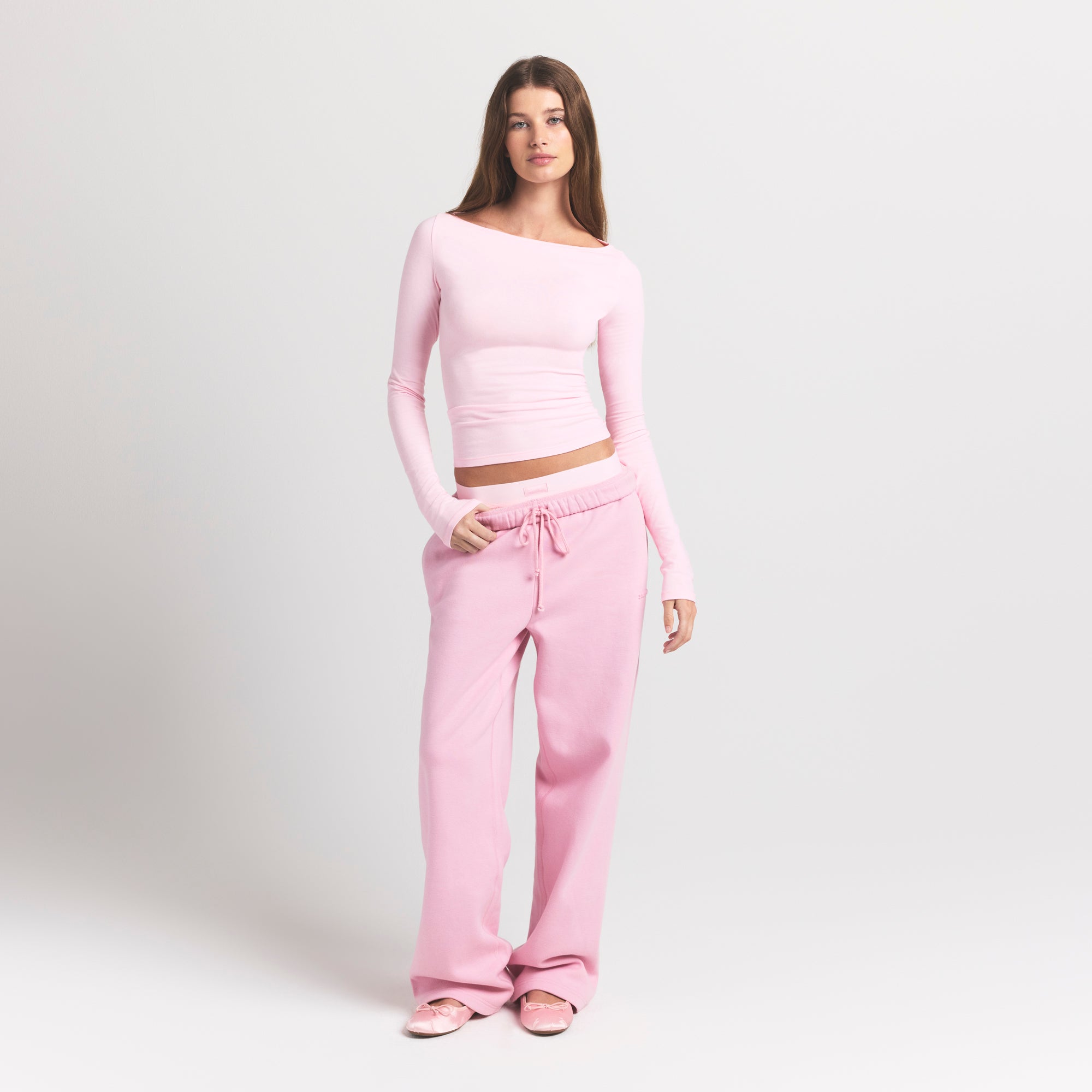 Long Sleeve Boatneck Top